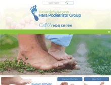 Tablet Screenshot of harapodiatrists.com